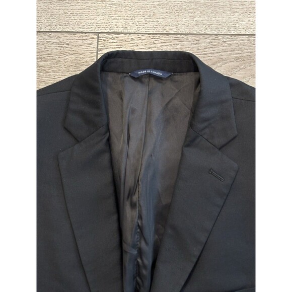 Ralph Ralph Lauren Dillards Blazer Mens 44R Black Single Breasted Wool Canada - Picture 2 of 10
